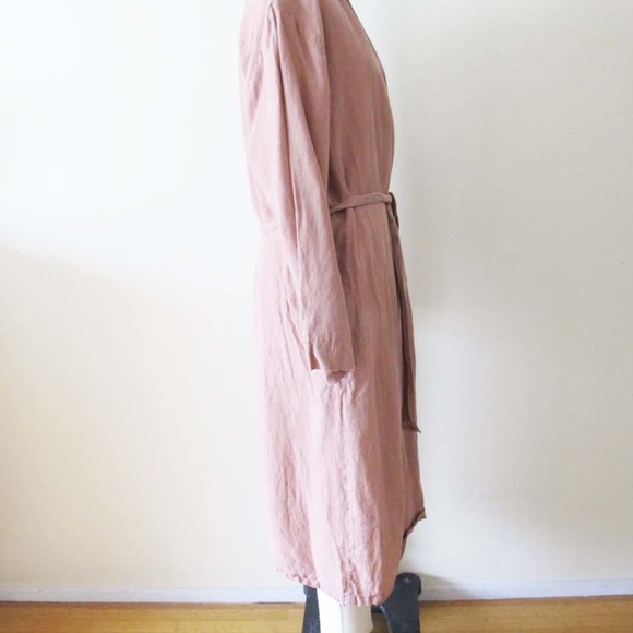 Parachute Linen Robe M Clay Minimalist Gender Neutral - Picture 4 of 6